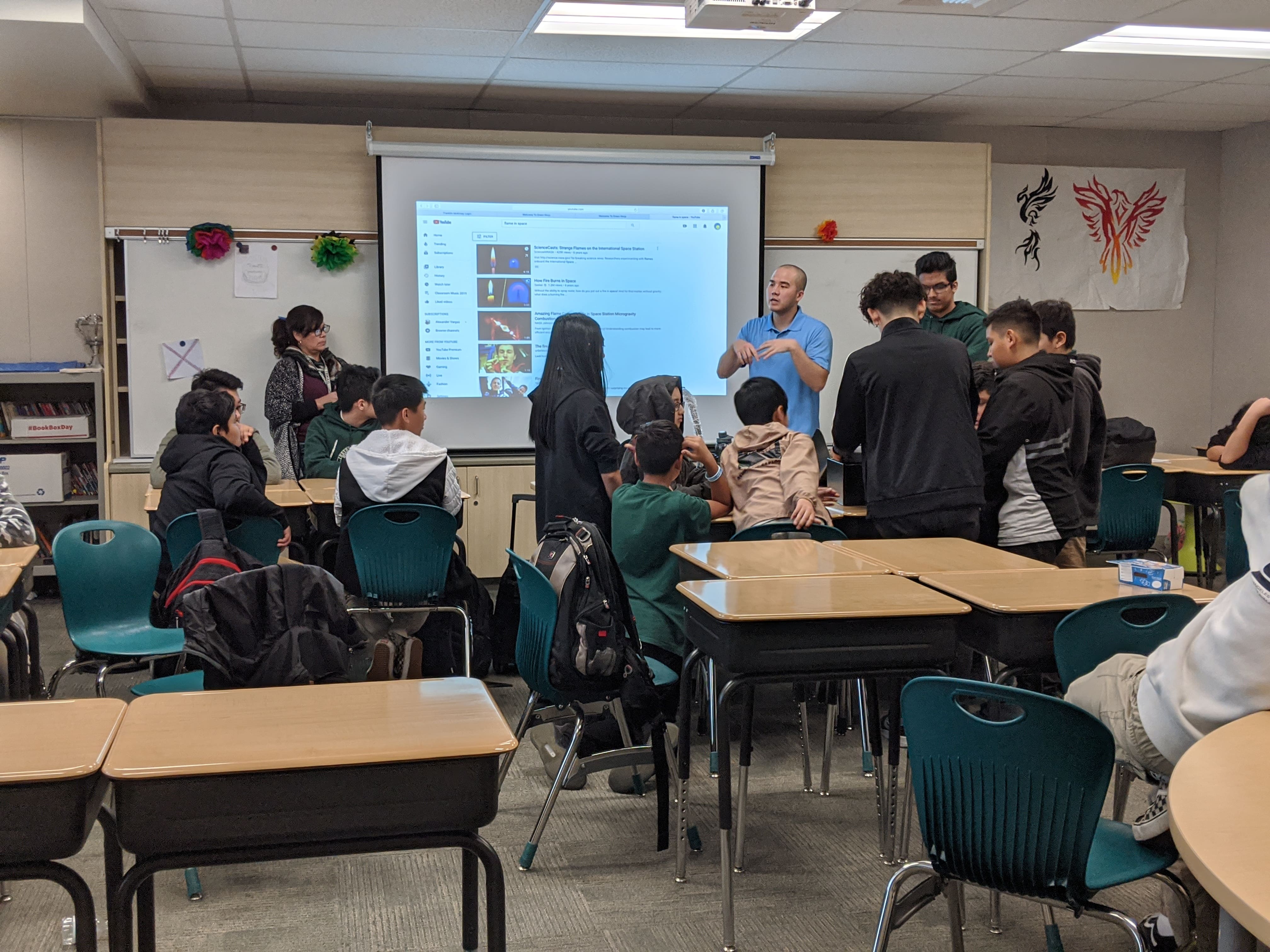 A Project enVision class at a title one school.